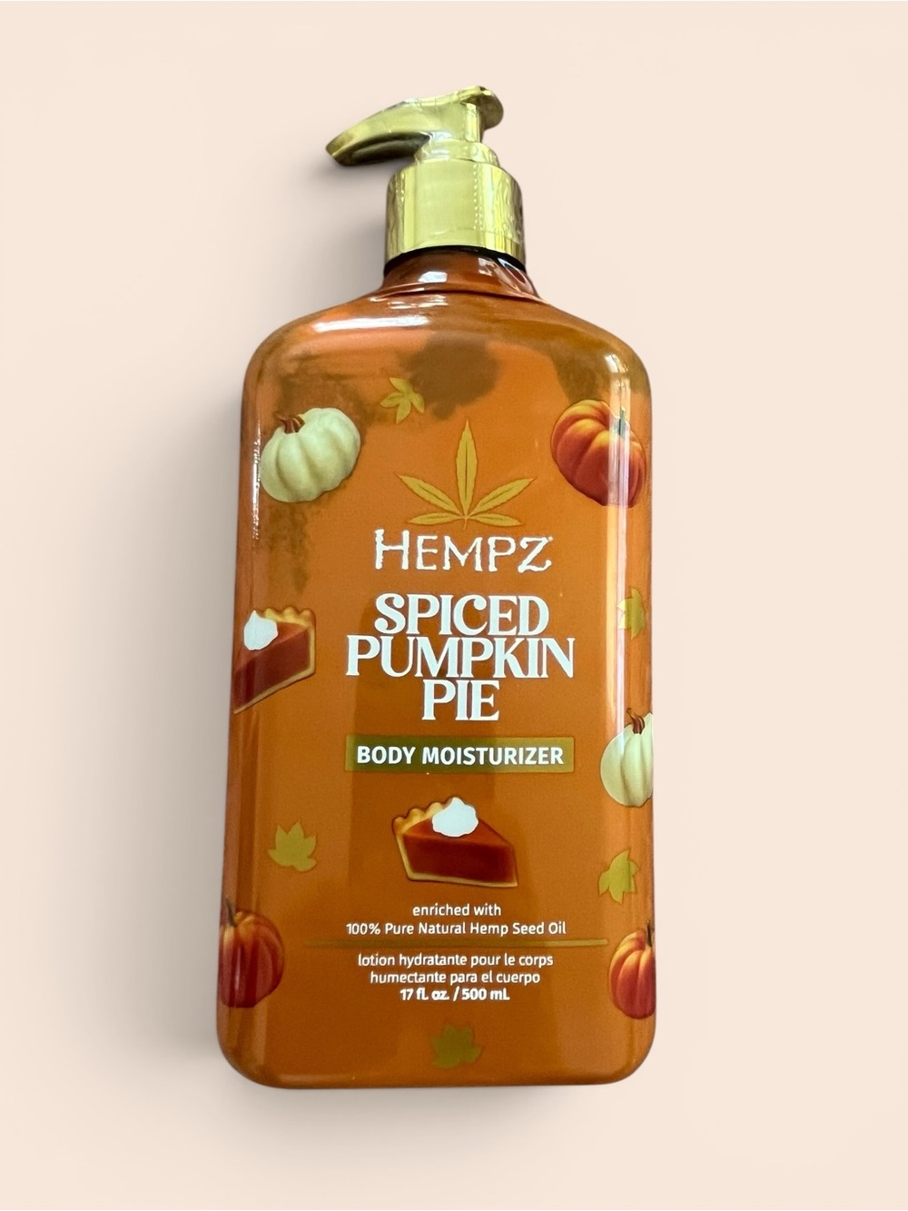 Hempz Spiced Pumpkin Pie Body Moisturizer Brand New Sealed Limited Edition 17 Oz